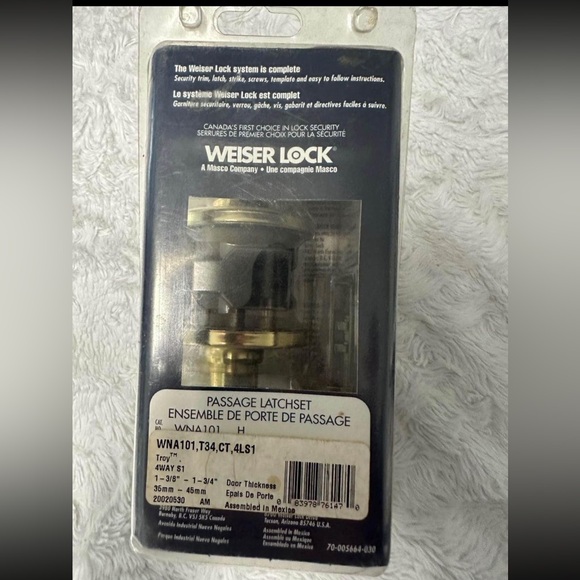 Brand New Weiser Lock Passage Latchset Gold - Picture 2 of 4